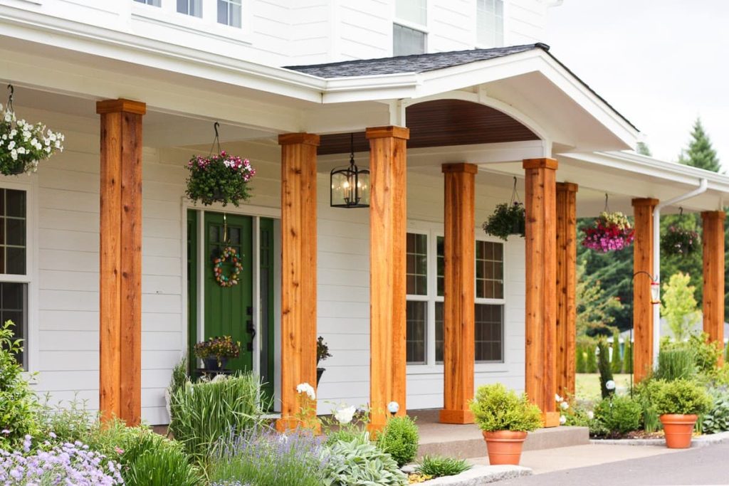 35 Best Porch Post Column Ideas And Designs On A Budget Photos - Diy Front Porch Post Ideas