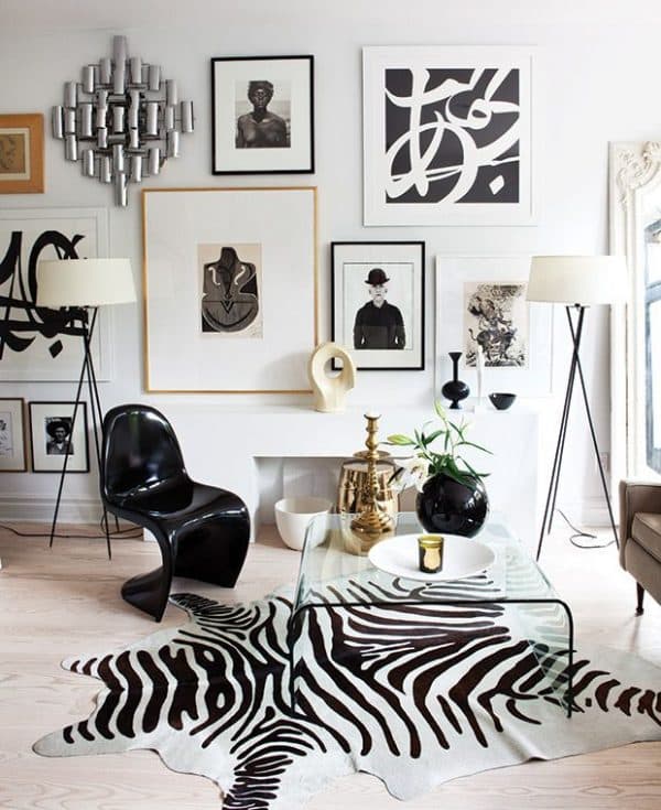 21 chic black and white living room ideas