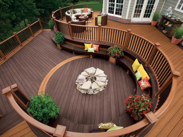 3 deck steps stairs ideas with firepit
