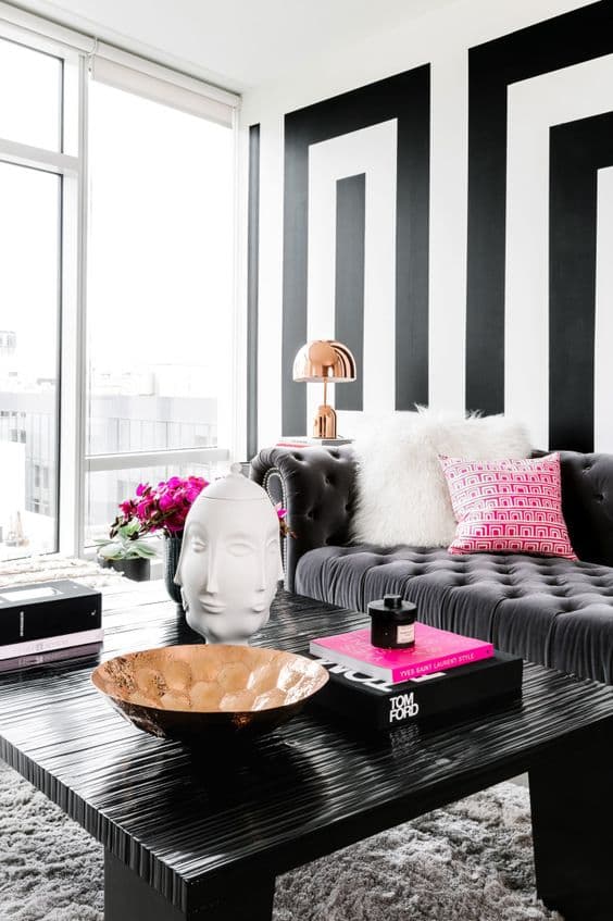3 white and black living room ideas 2