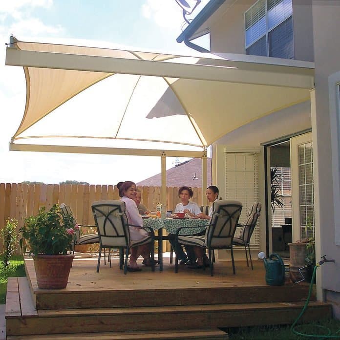 32 deck shade ideas with pvc sunscreen canopy