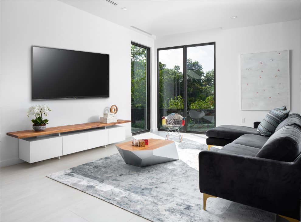 7 contemporary white and black living room ideas 1