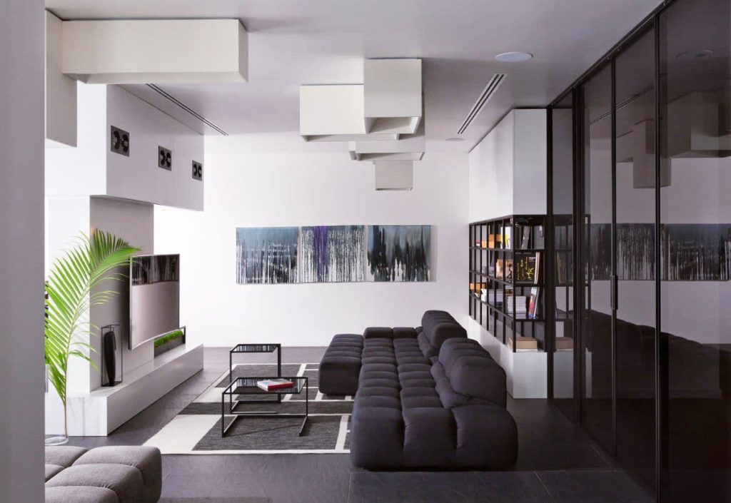 9 ultra modern white and black living room ideas 1
