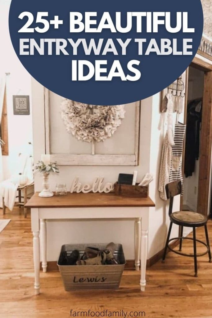 25 Elegant Entryway Table Decor Ideas, How Long Should My Entryway Table Be