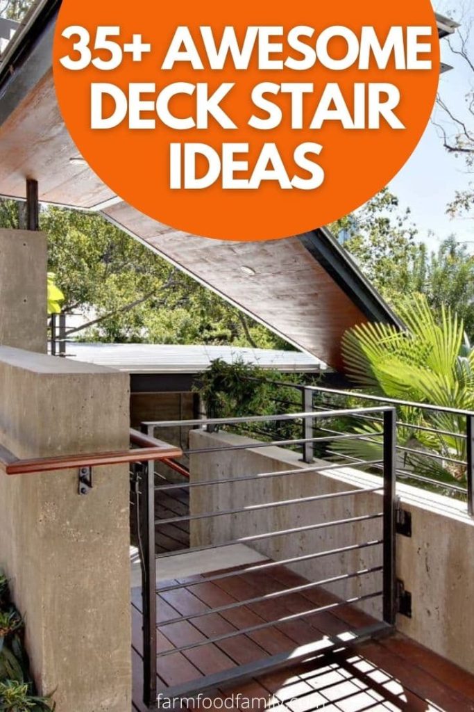 best deck stair ideas