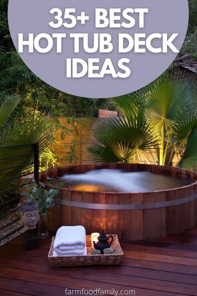 best hot tub deck ideas designs