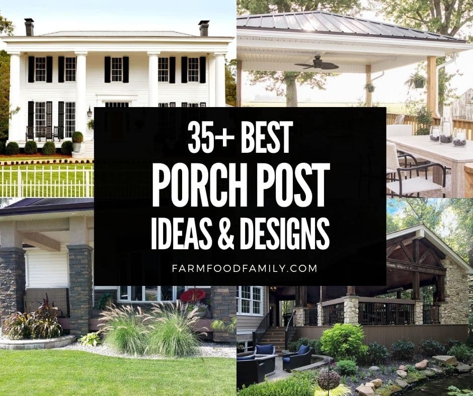 35 Best Porch Post Column Ideas And Designs On A Budget Photos - Diy Front Porch Column Ideas