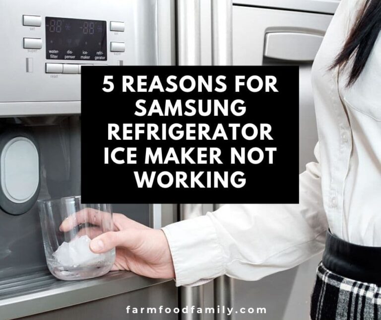 5 Reasons for Samsung Refrigerator Ice Maker Not Working (How To Fix)