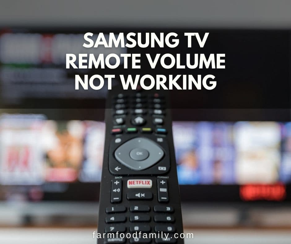 samsung tv remote volume not working