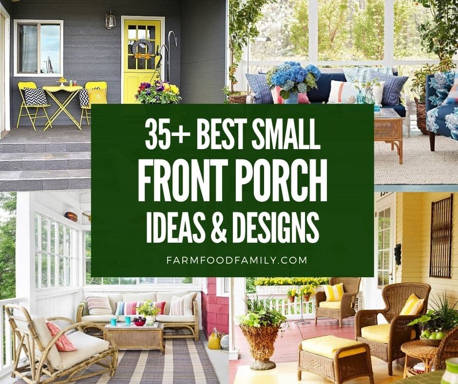 35 Best Small Front Porch Decor Ideas, Front Porch Table Ideas