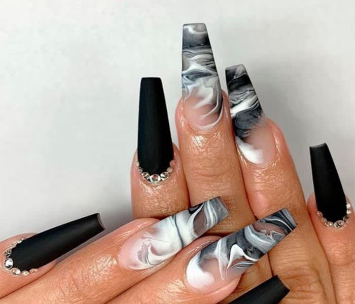 1 black nail design ideas