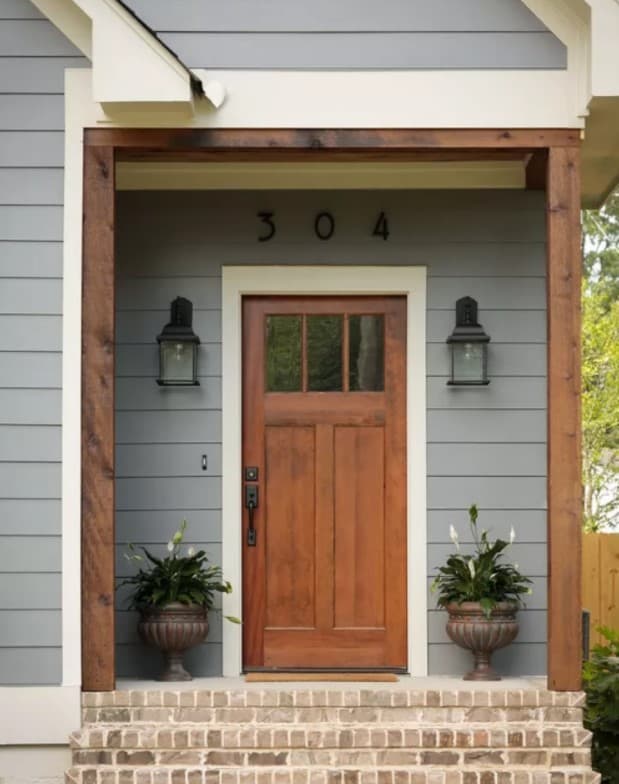 1 front door colors for gray houses