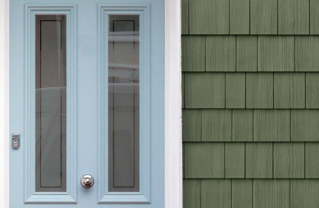 11 front door colors for green house