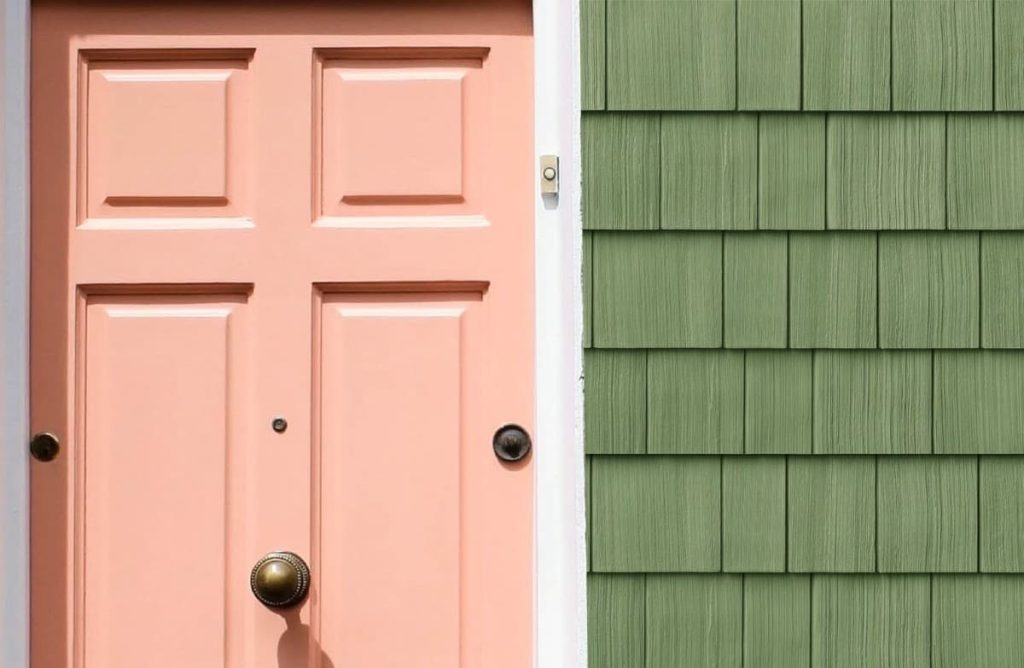 12 front door colors for green house