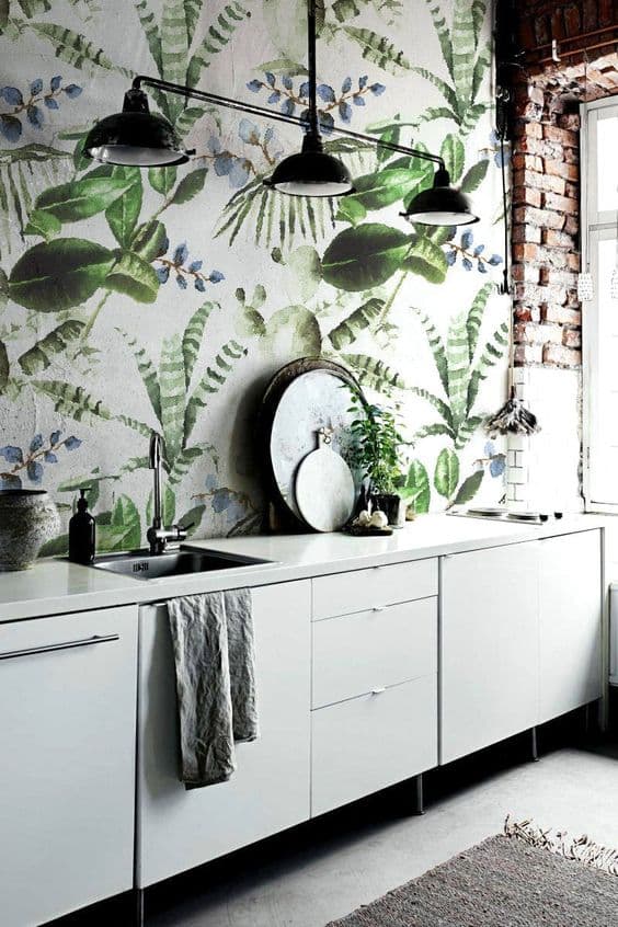 12 kitchen wallpaper ideas