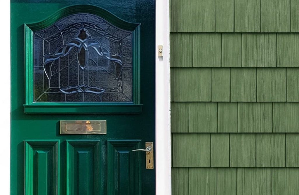 13 front door colors for green house