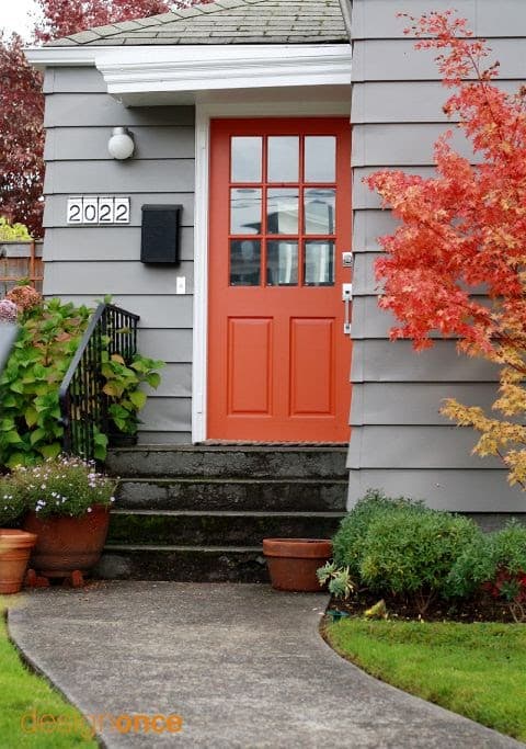 16 front door colors for gray houses