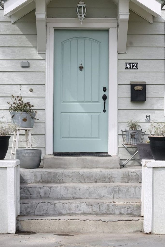 17 front door colors for gray houses