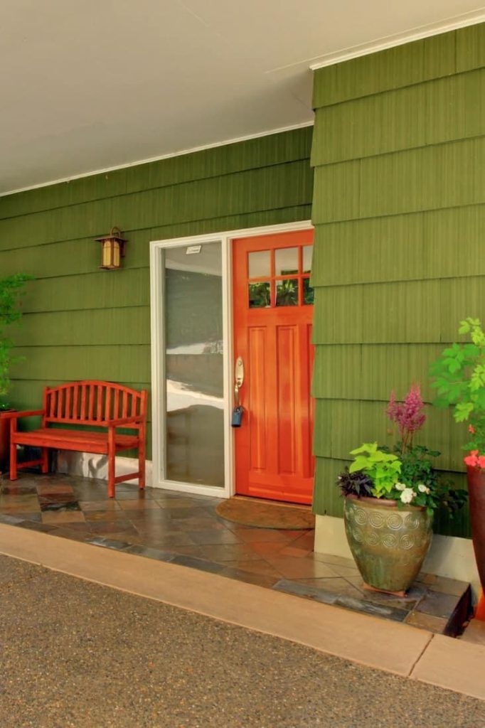 17 front door colors for green house