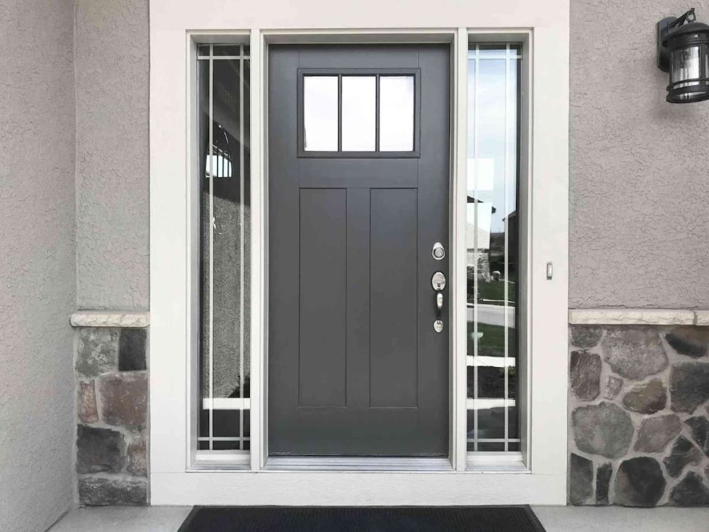 19 front door colors for gray houses