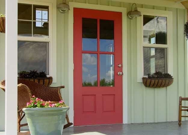 25+ Best Front Door Colors For A Green House (Ideas and Designs)