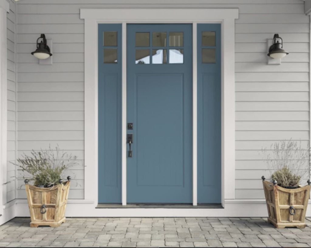 24 front door colors for gray houses