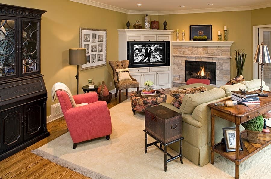 24 living room ideas with fireplace and tv