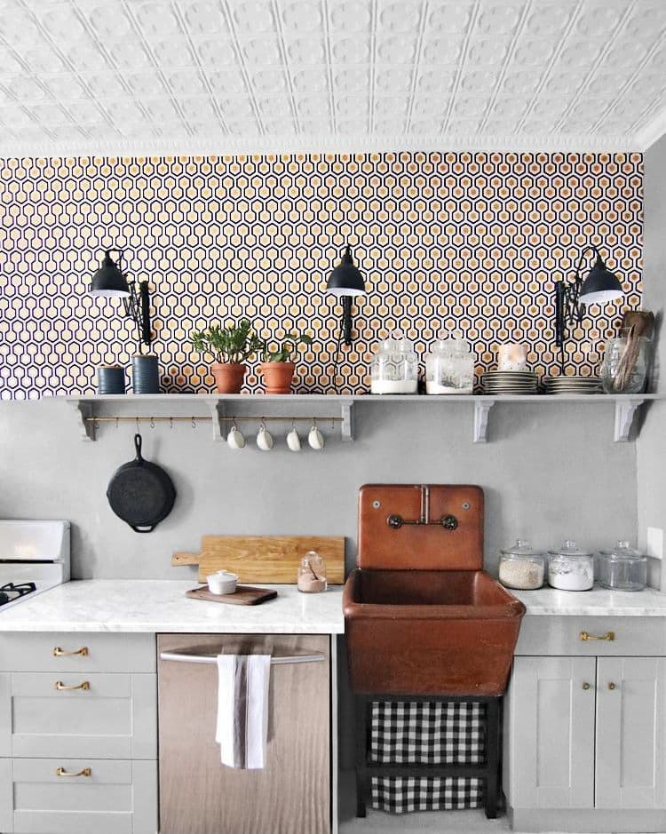 3 kitchen wallpaper ideas