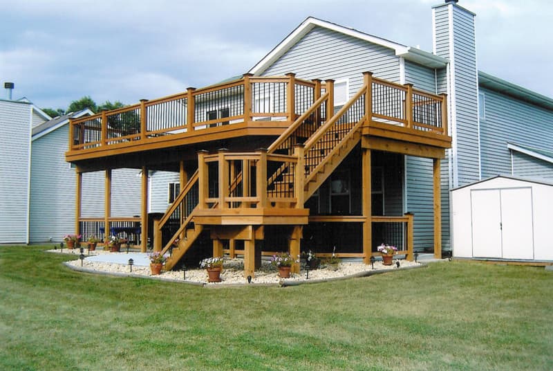 31 types of decks two story Decking