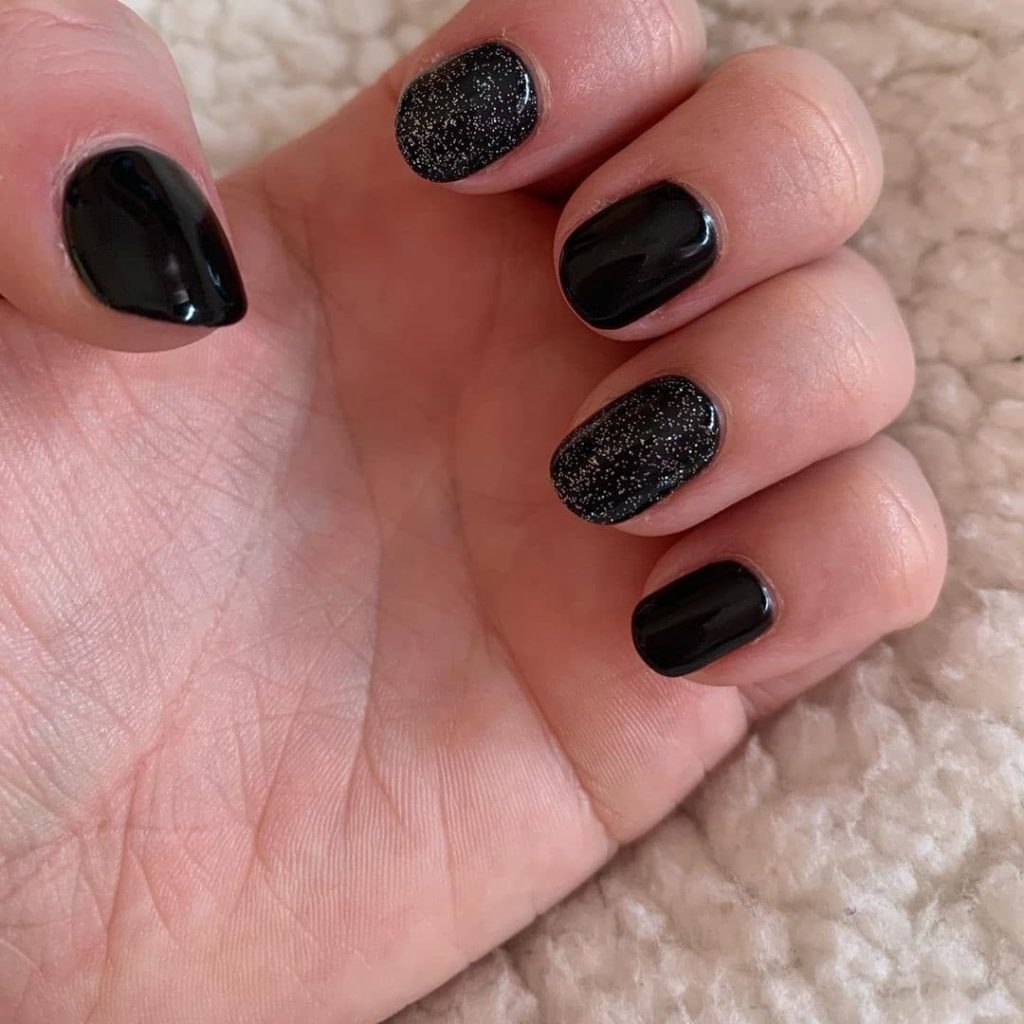 4 black nail design ideas