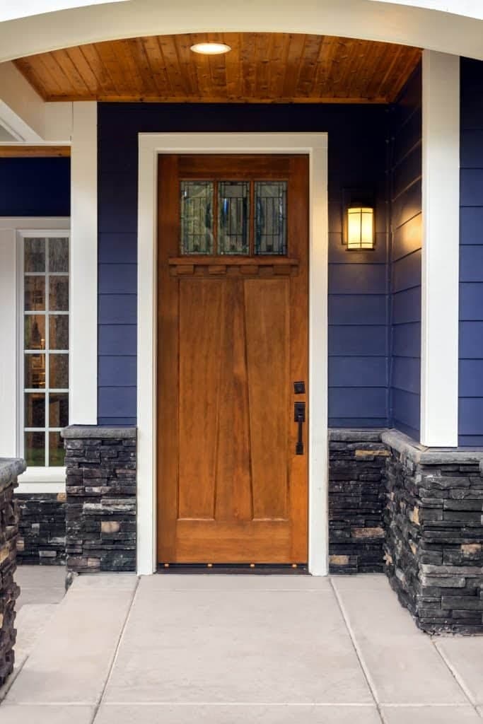 5 front door colors for blue house
