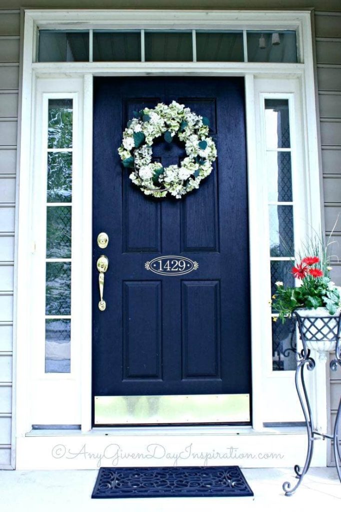 8 front door colors for blue house