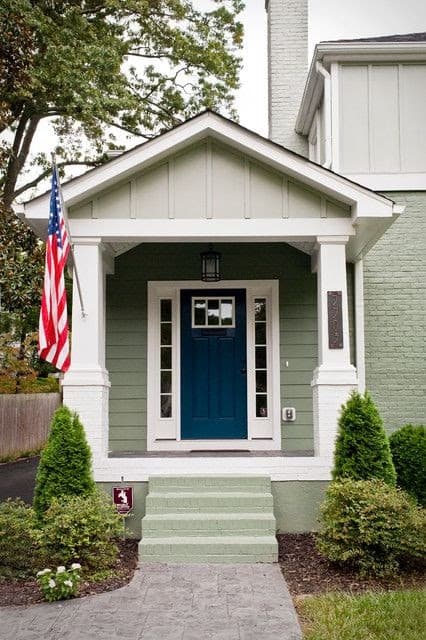 8 front door colors for green house