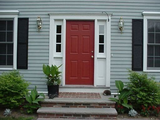 9 front door colors for gray houses