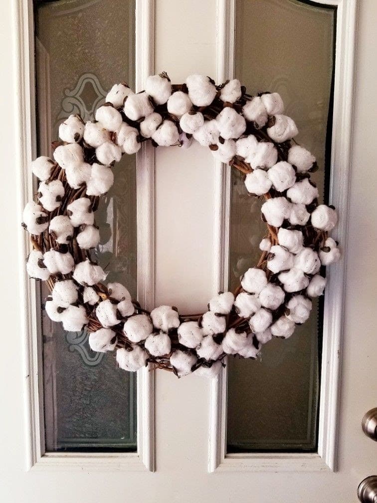 Cotton Balls wreath