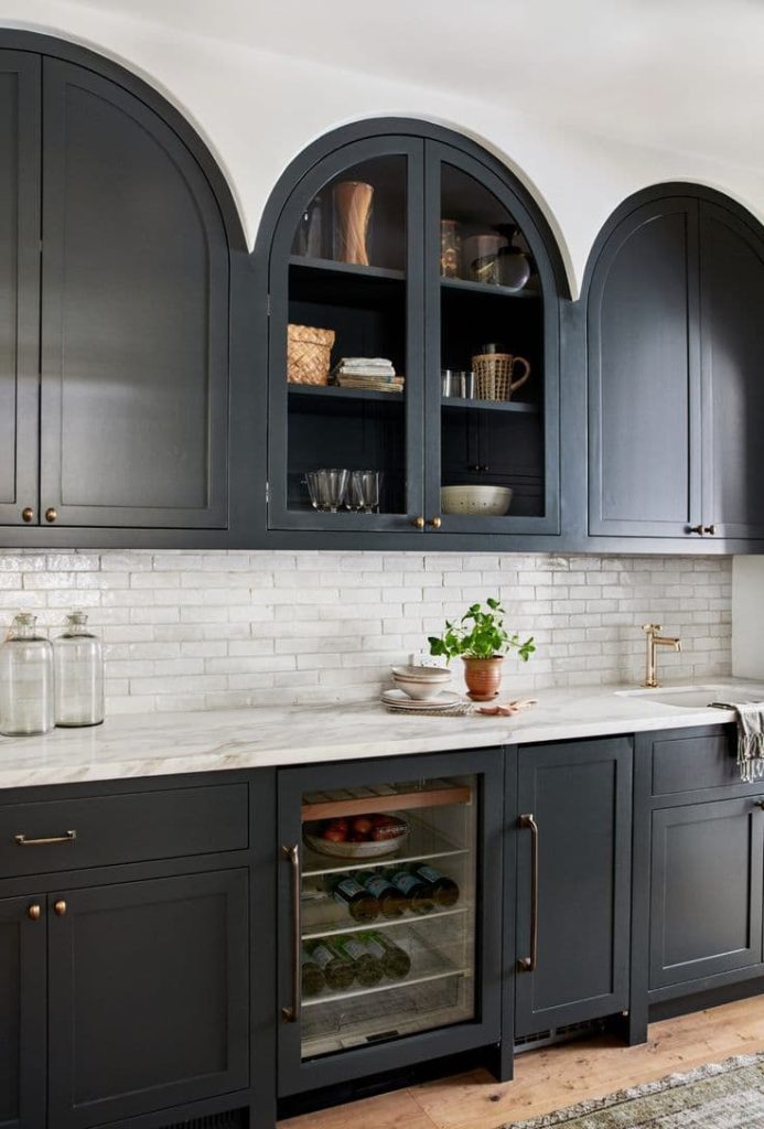 arched cabinets