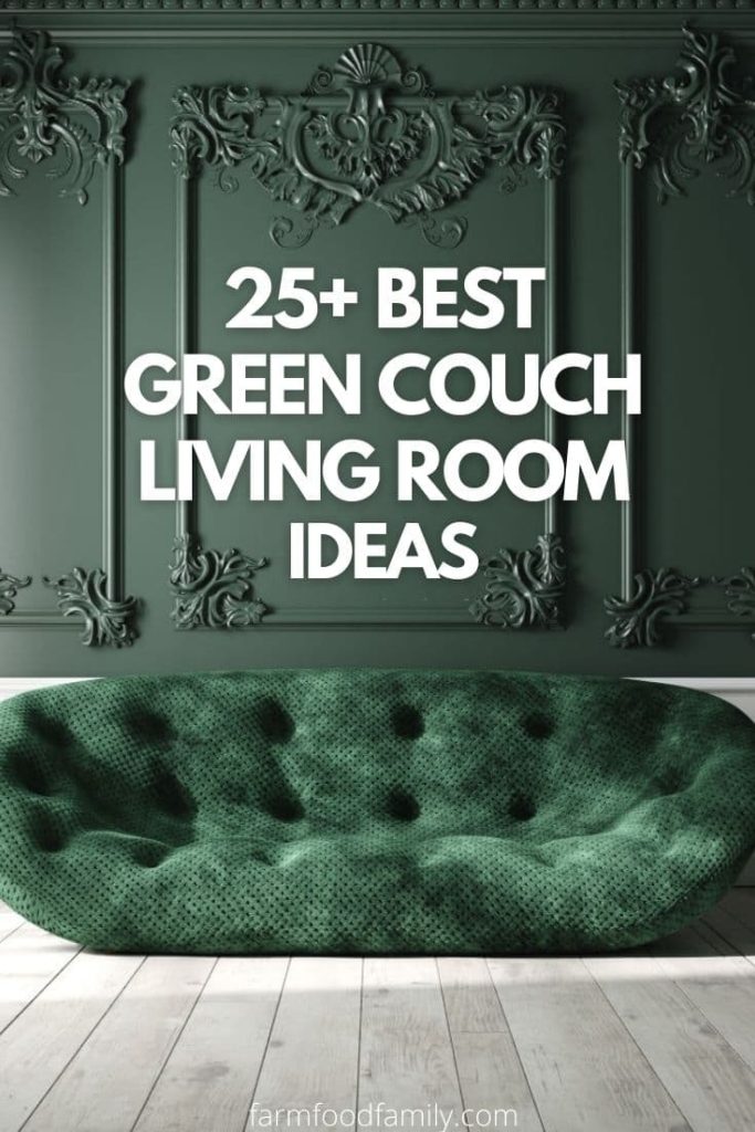 beautiful green couch living room ideas