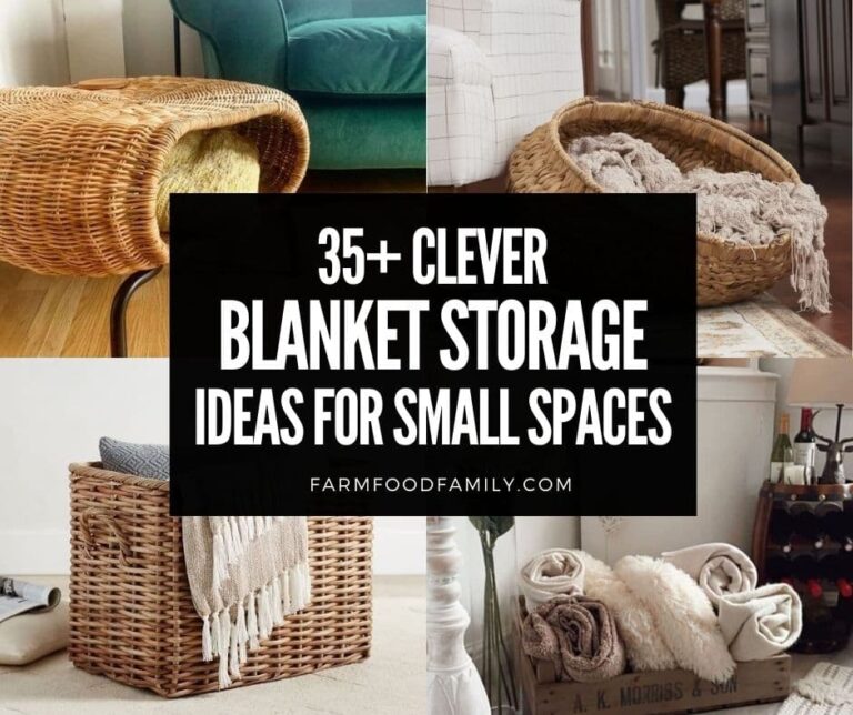 35+ Clever DIY Blanket Storage Ideas For Small Spaces and Closets