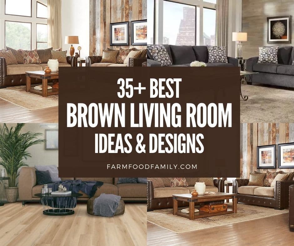 Brown Living Room Ideas And Designs, Modern Brown Living Room Ideas