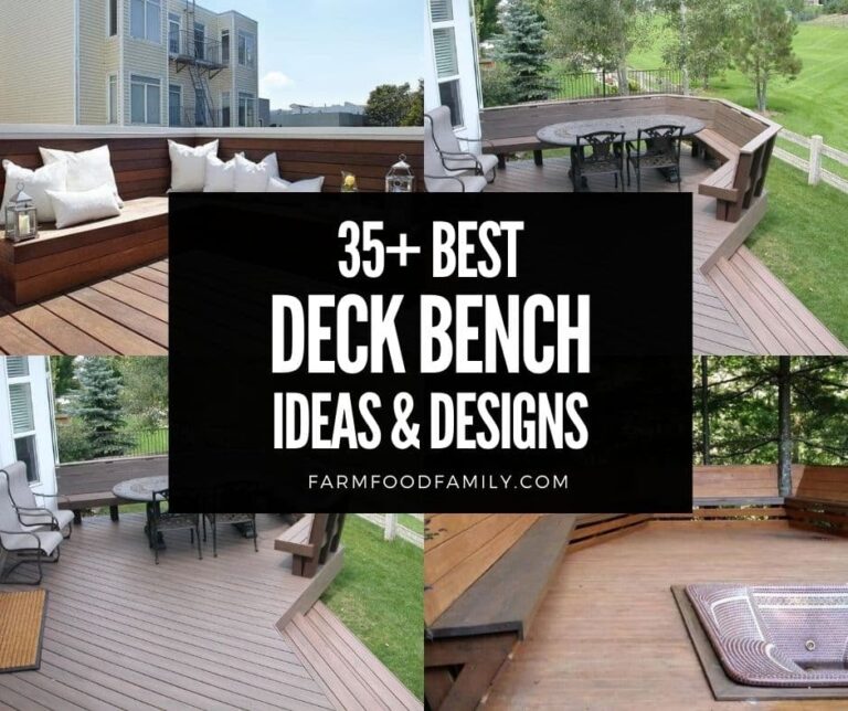 35+ Best Deck Bench Ideas and Designs (With Pictures)