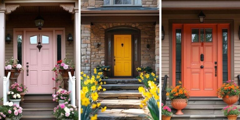 25 Front Door Colors for a Tan House (Plus How to Actually Pick One)