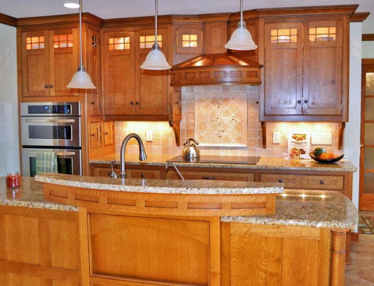 craftsman style kitchen cabinets