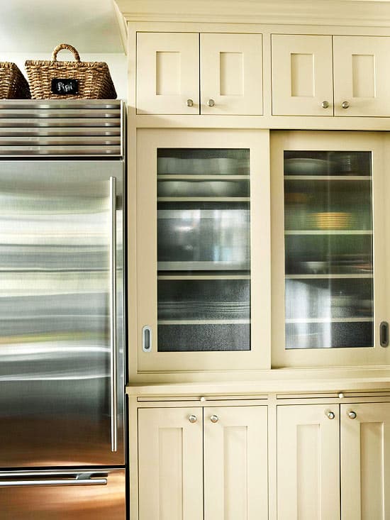 glass front cabinets