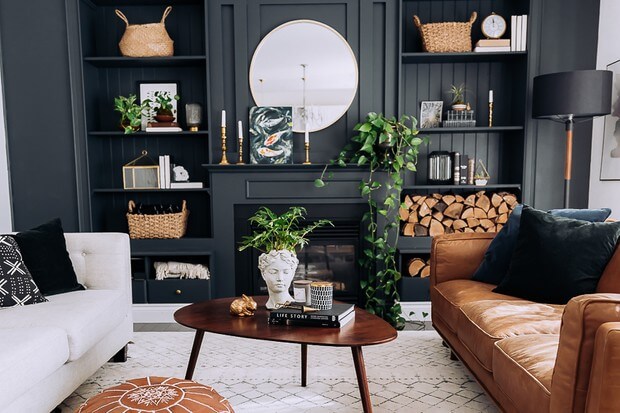 1 black living room ideas