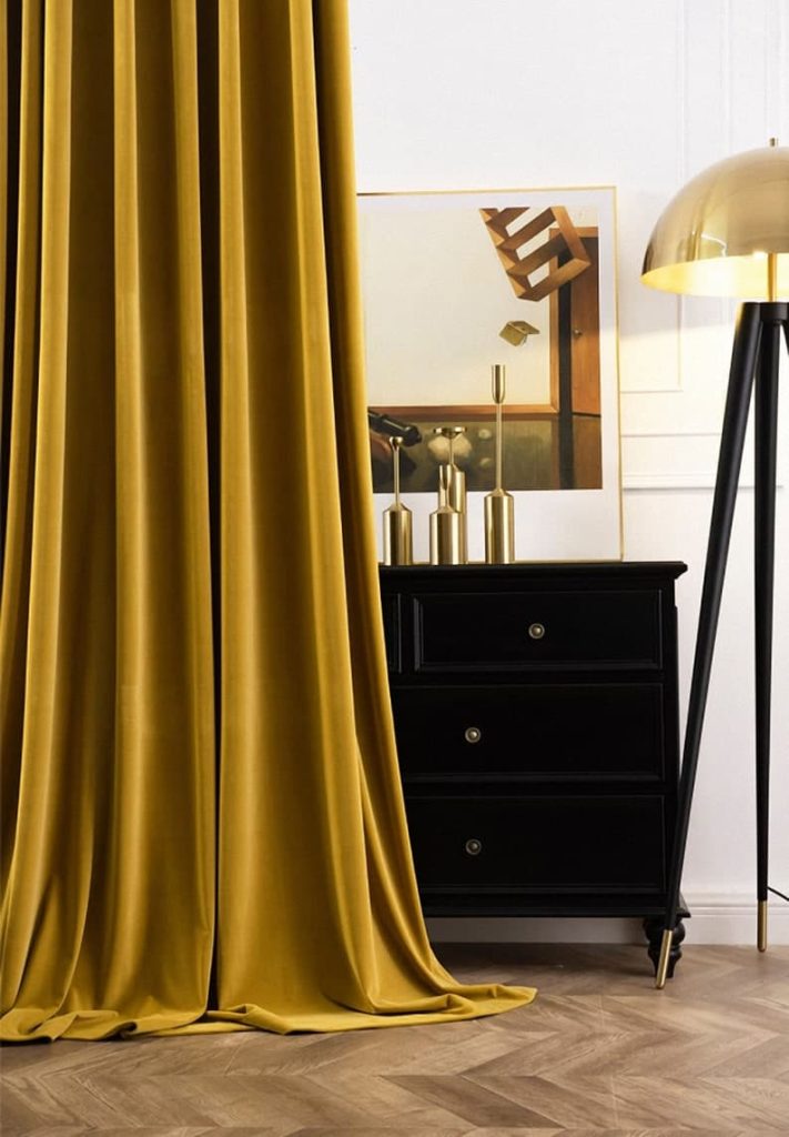 14 Goldenrod Yellow curtains go with beige walls