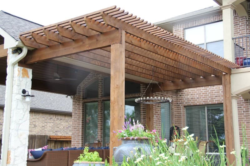 14 roof extension pergola shade
