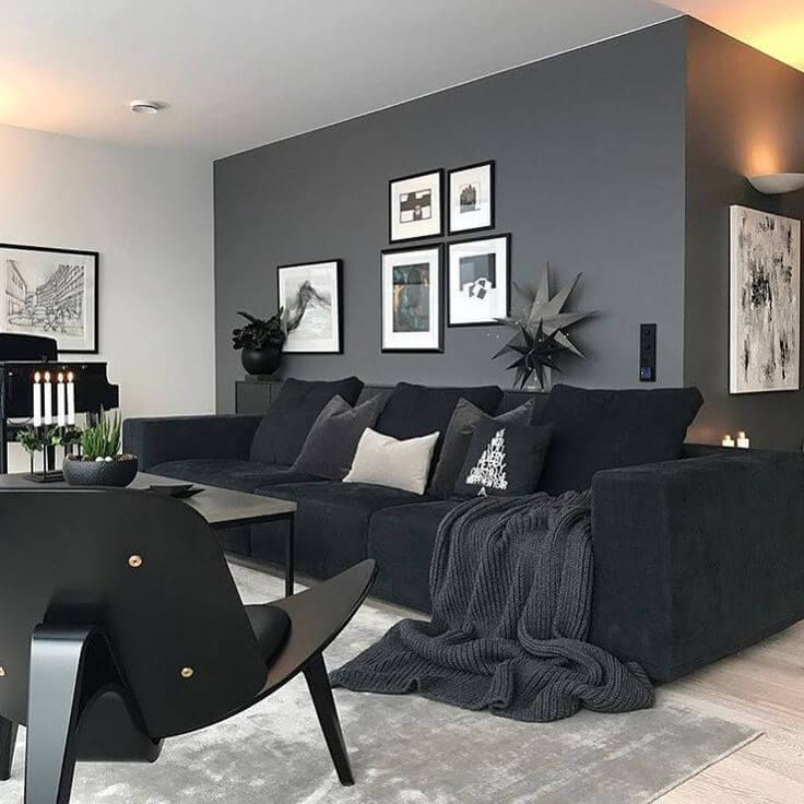 18 black living room ideas