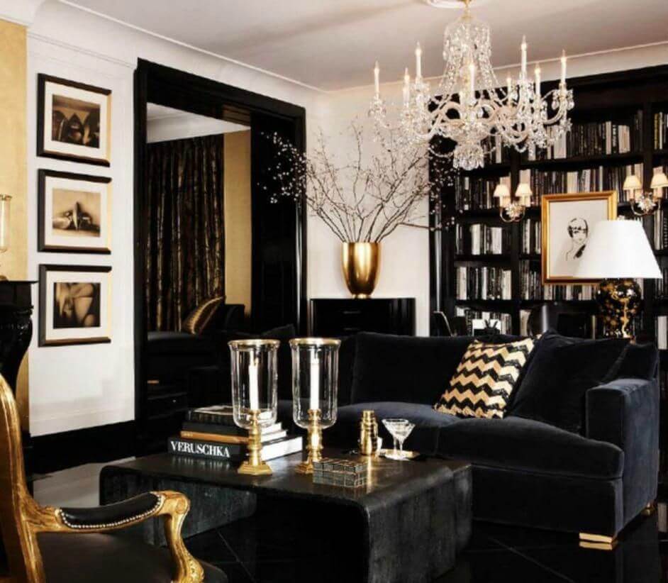 2 black living room ideas