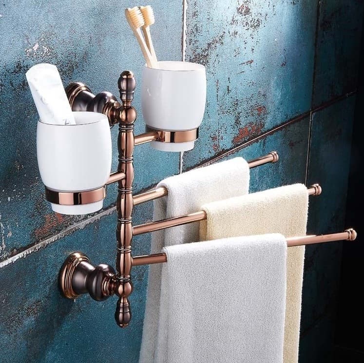 35 Creative Diy Bathroom Towel Rack Ideas And Designs Photos - Bathroom Towel Rail Ideas