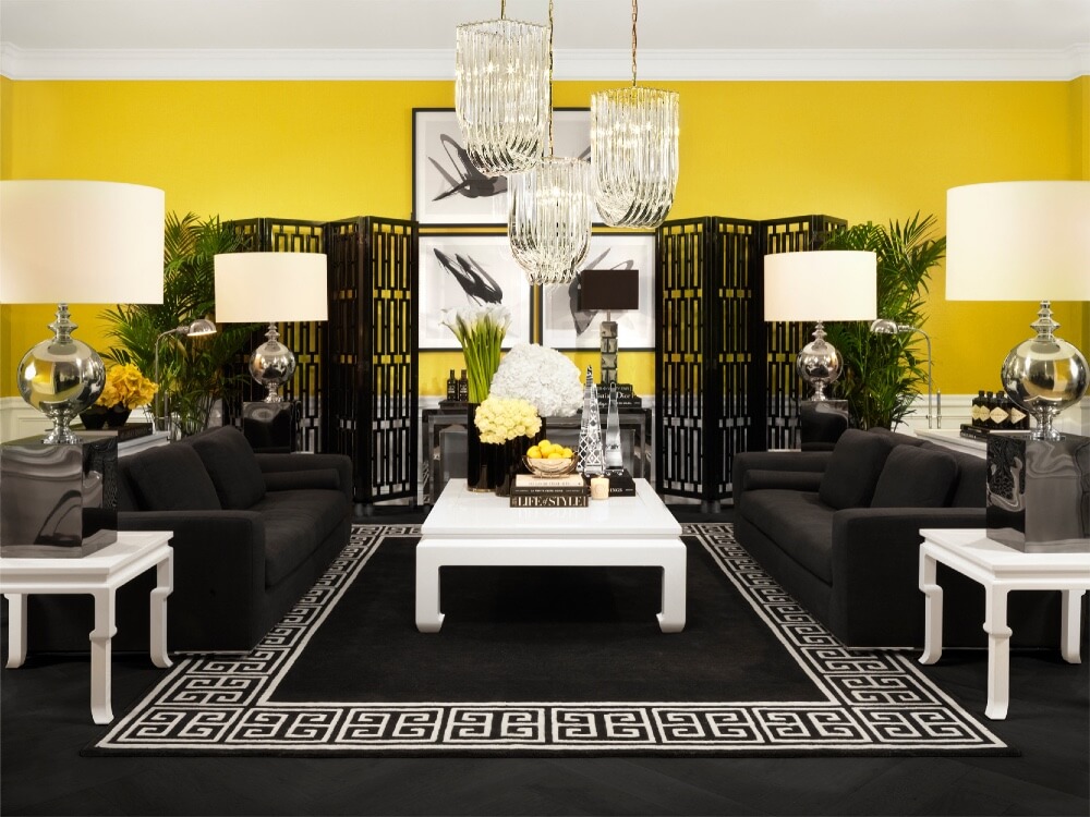 24 black living room ideas